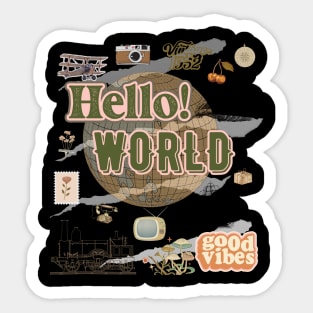 Hello World Sticker